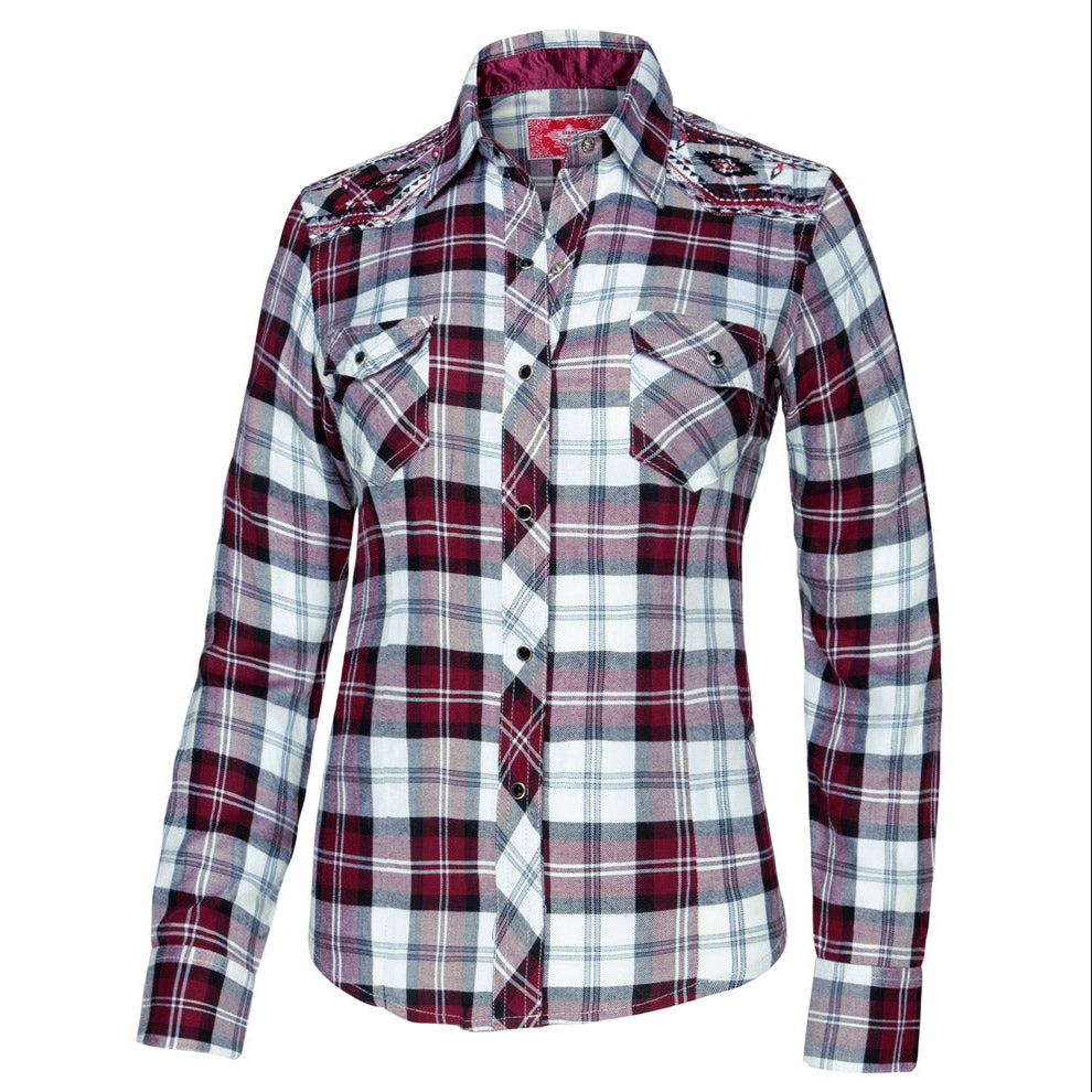 LADIES CHECKED BLOUSE PASADENA