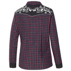 LADIES PLAID BLOUSE ABBY