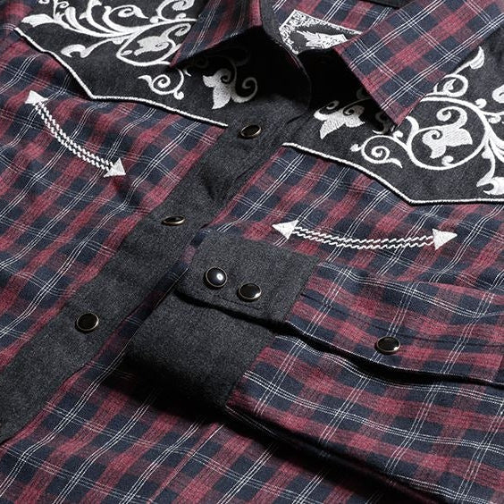 LADIES PLAID BLOUSE ABBY