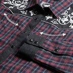LADIES PLAID BLOUSE ABBY