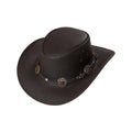 LEATHER WESTERN HAT HUCK