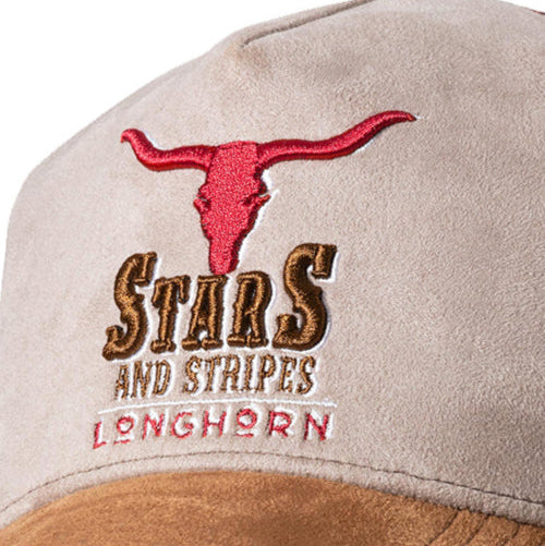 Longhorn Trucker Cap - Premium 5-Panel Snapback Hat with 3D Embroidery