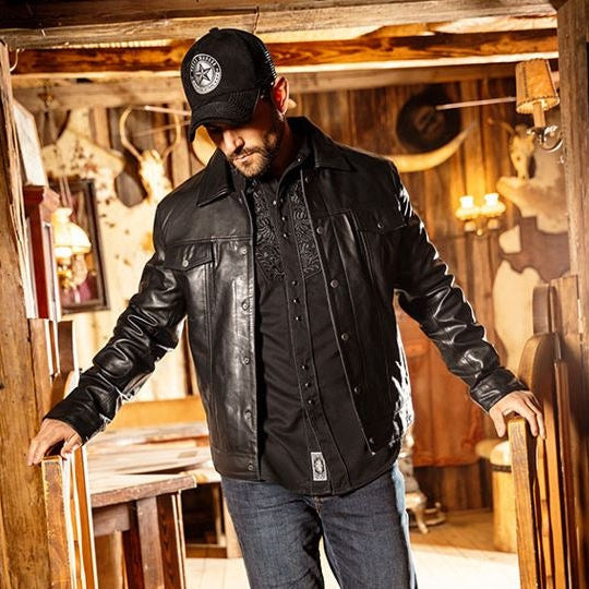 MEN'S LEATHER JACKET CEDRIC