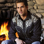 MEN'S SHIRT HENRY WITH EMBROIDERY