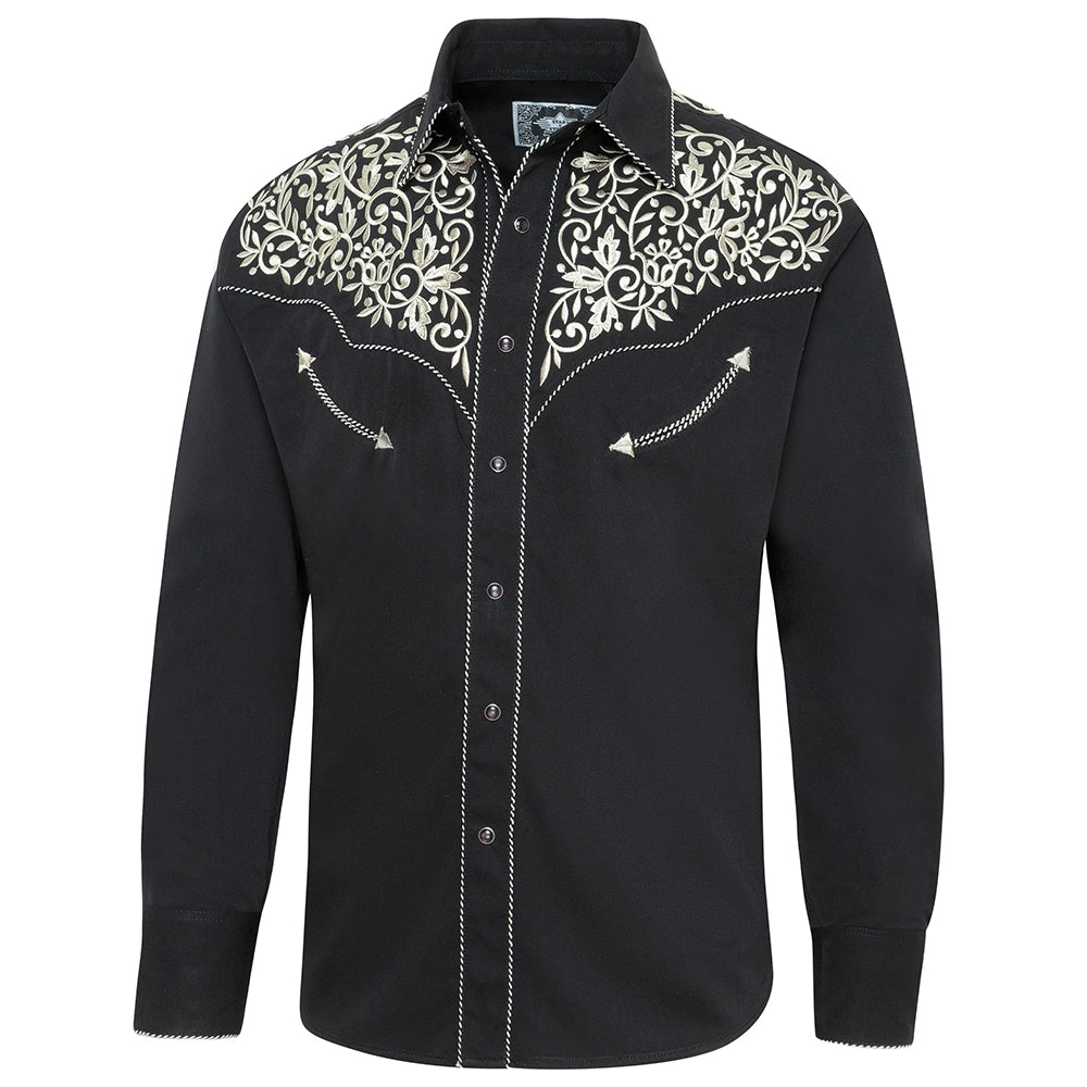 MEN'S SHIRT HENRY WITH EMBROIDERY