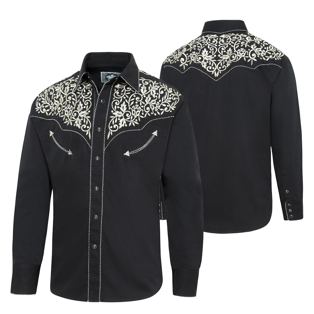 MEN'S SHIRT HENRY WITH EMBROIDERY