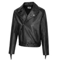 Men's Aviator Fringe Leather Jacket - Liam Nappa Leather Biker Jacket