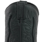 Men's Braided Ornament Cowboy Boots - Handcrafted Waterproof Leather Biker Boots