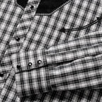 Men's Checked Western Shirt Caleb with Embroidery - cowboy shirt