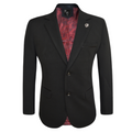Men's Cotton Stretch Blazer 522 - Slim Fit Floral Lined Jacket