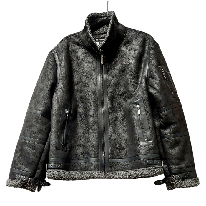Men's Faux Leather Jacket - Sherpa Lined Western Jacket