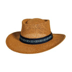 Men's Gambler Straw Hat Links Toyo Straw Sun Hat Wide Brim