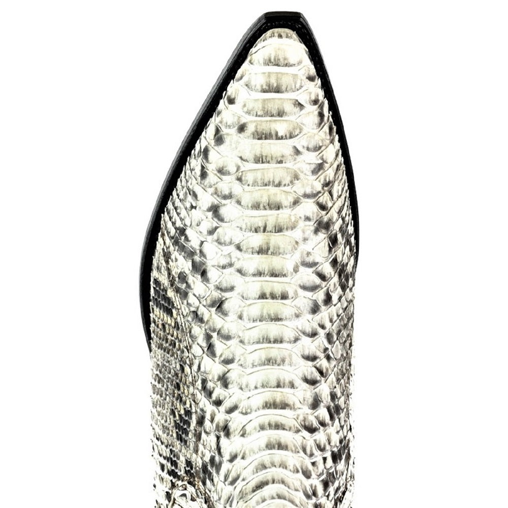 Men's Harrier M-50 Python Leather Ankle Boots - Goodyear Welted Chelsea Boots with Elastic Sides