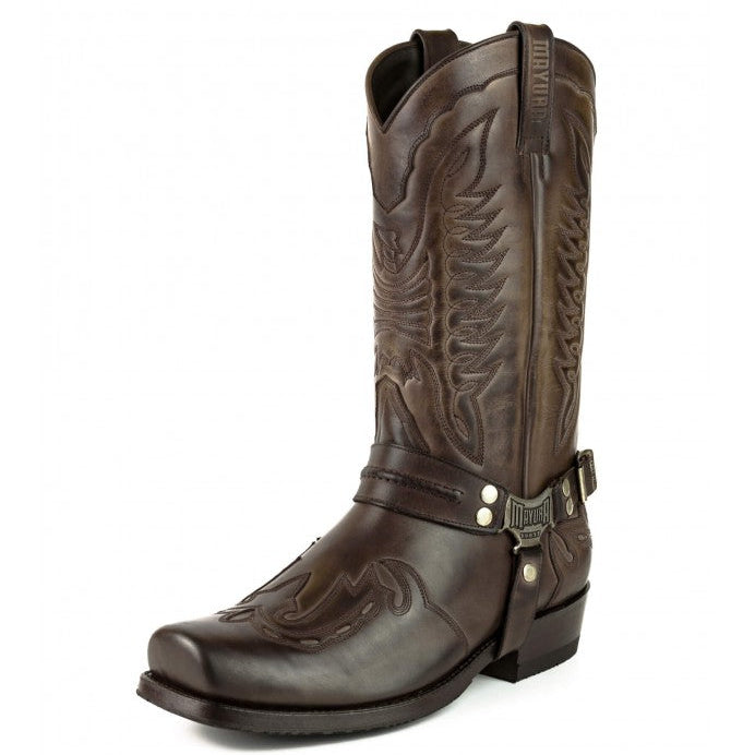 Men's Indian 2471 Cowboy Boots - Handcrafted Vintage Cowhide Goodyear Welt Western Boots