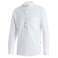 Men's Jacquard Western Shirt Farmer - Stand-Up Collar with Metal Buttons