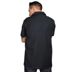 Men's Lounge Shirt Sound of Rock'n'Roll - Black Burgundy Rockabilly Shirt with Embroidery
