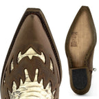 Men's Mayura Python Cowboy Ankle Boots - Handcrafted Goodyear Welt Leather Boots with Zipper