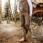 Men's Old Western Style Pants Frankie - Authentic Suspender Trousers