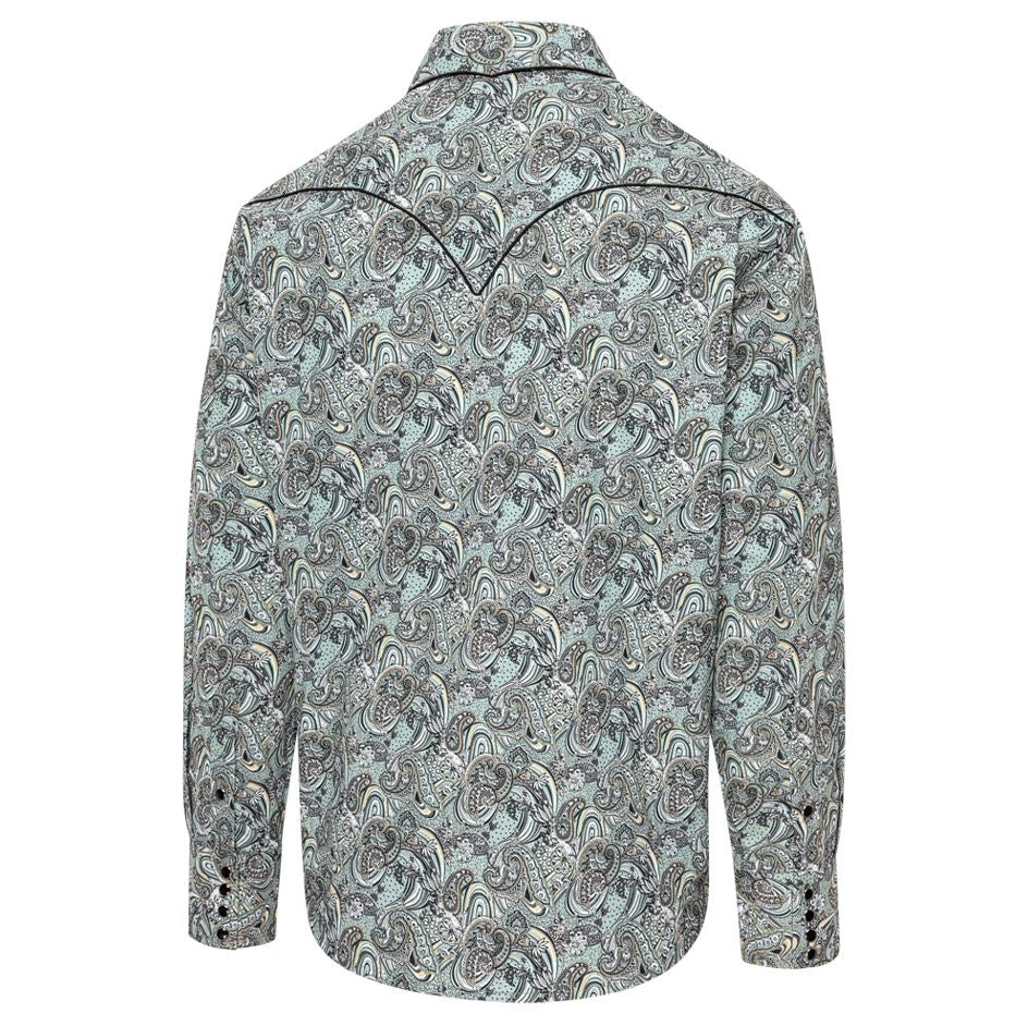 Men's Paisley Western Shirt Ace with Detailed Pattern - Cowboy shirt