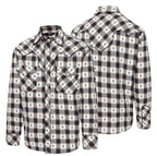 Men's Plaid Western Shirt Gus with Woven Details - Country Cowboy shirt