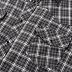 Men's Sleeveless Western Shirt Jacob - Checked Plaid with Embroidered Bull