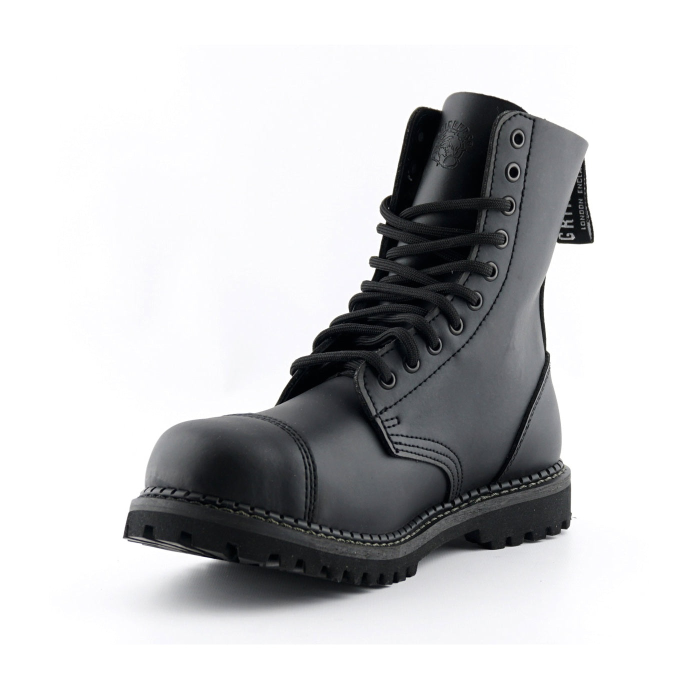 Men's Stag CS Safety Steel Toe Cap Boots Black - Premium Rock Boots