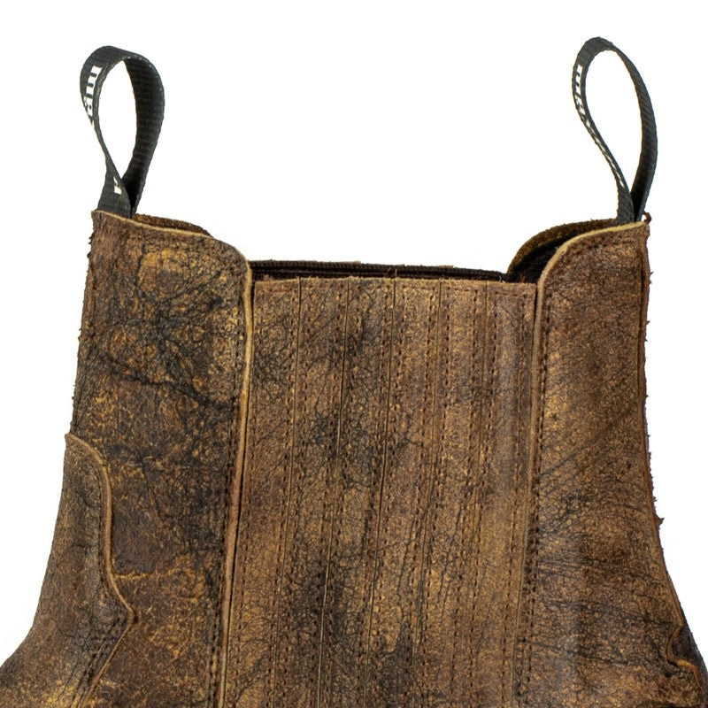 Men's Thor Brown Leather Ankle Boots - Goodyear Welted Western Short Boots