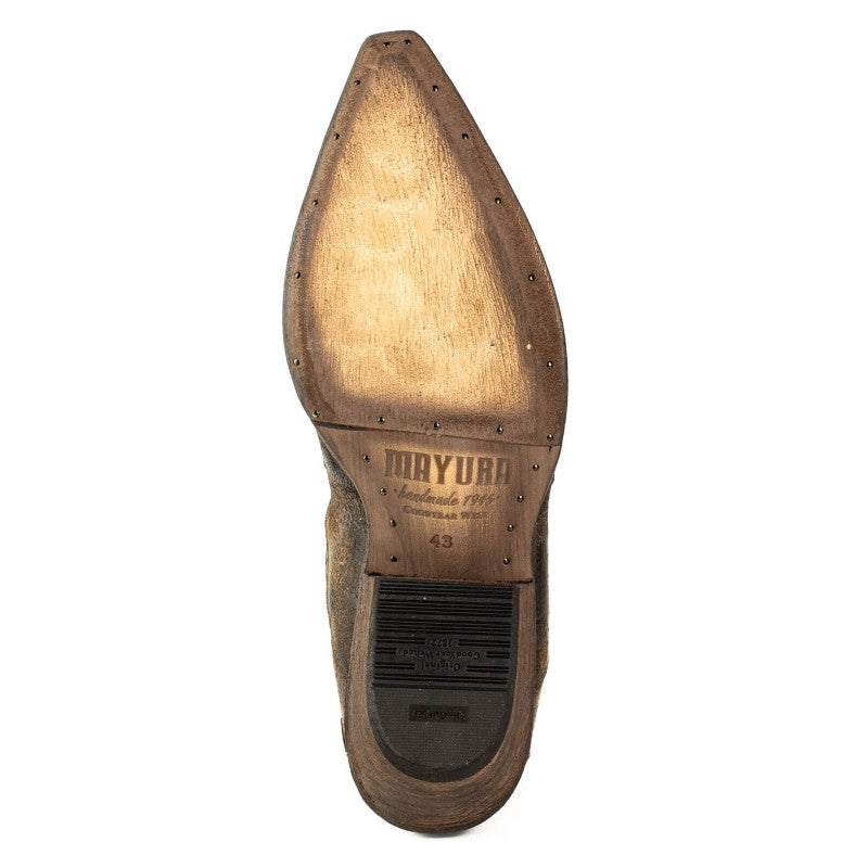 Men's Thor Brown Leather Ankle Boots - Goodyear Welted Western Short Boots