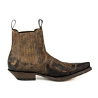 Men's Thor Brown Leather Ankle Boots - Goodyear Welted Western Short Boots
