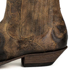 Men's Thor Brown Leather Ankle Boots - Goodyear Welted Western Short Boots