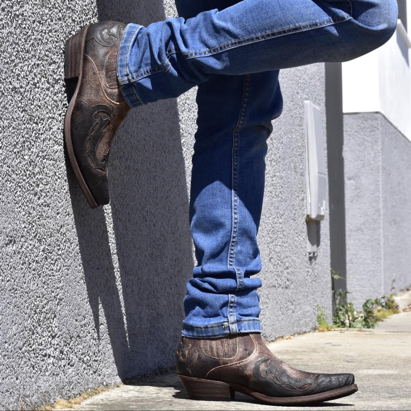 Men's Thor Brown Leather Ankle Boots - Goodyear Welted Western Short Boots