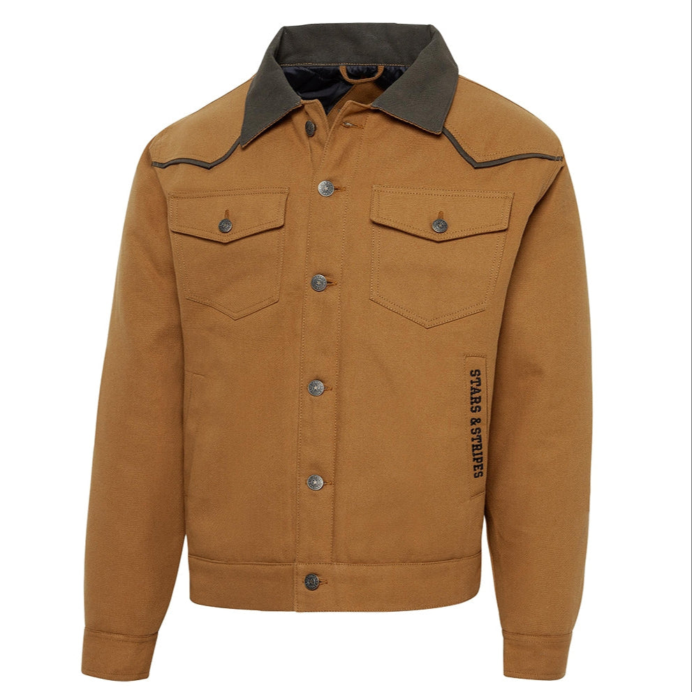Men's Western Canvas Jacket Andrew - Cotton Cowboy Jacket