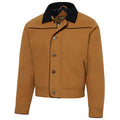 Men's Western Canvas Jacket Range Rider Corn - Quilted Cowboy Jacket