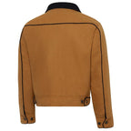 Men's Western Canvas Jacket Range Rider Corn - Quilted Cowboy Jacket