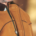 Men's Western Canvas Jacket Range Rider Corn - Quilted Cowboy Jacket