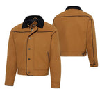 Men's Western Canvas Jacket Range Rider Corn - Quilted Cowboy Jacket