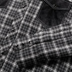 Men's Western Checked Shirt Carl - Classic Cowboy Style with Contrast Yoke