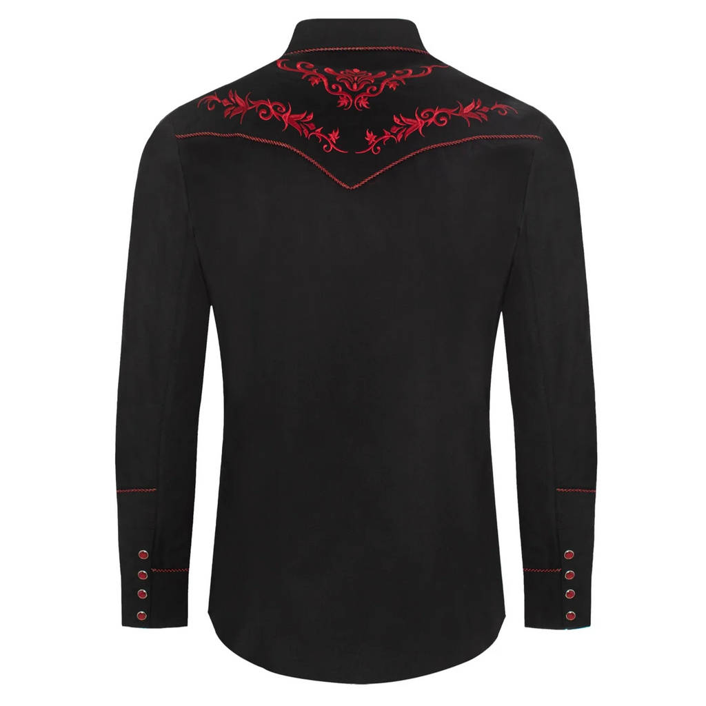 Men's Western Embroidered Shirt Heritage - Premium Cowboy Shirt