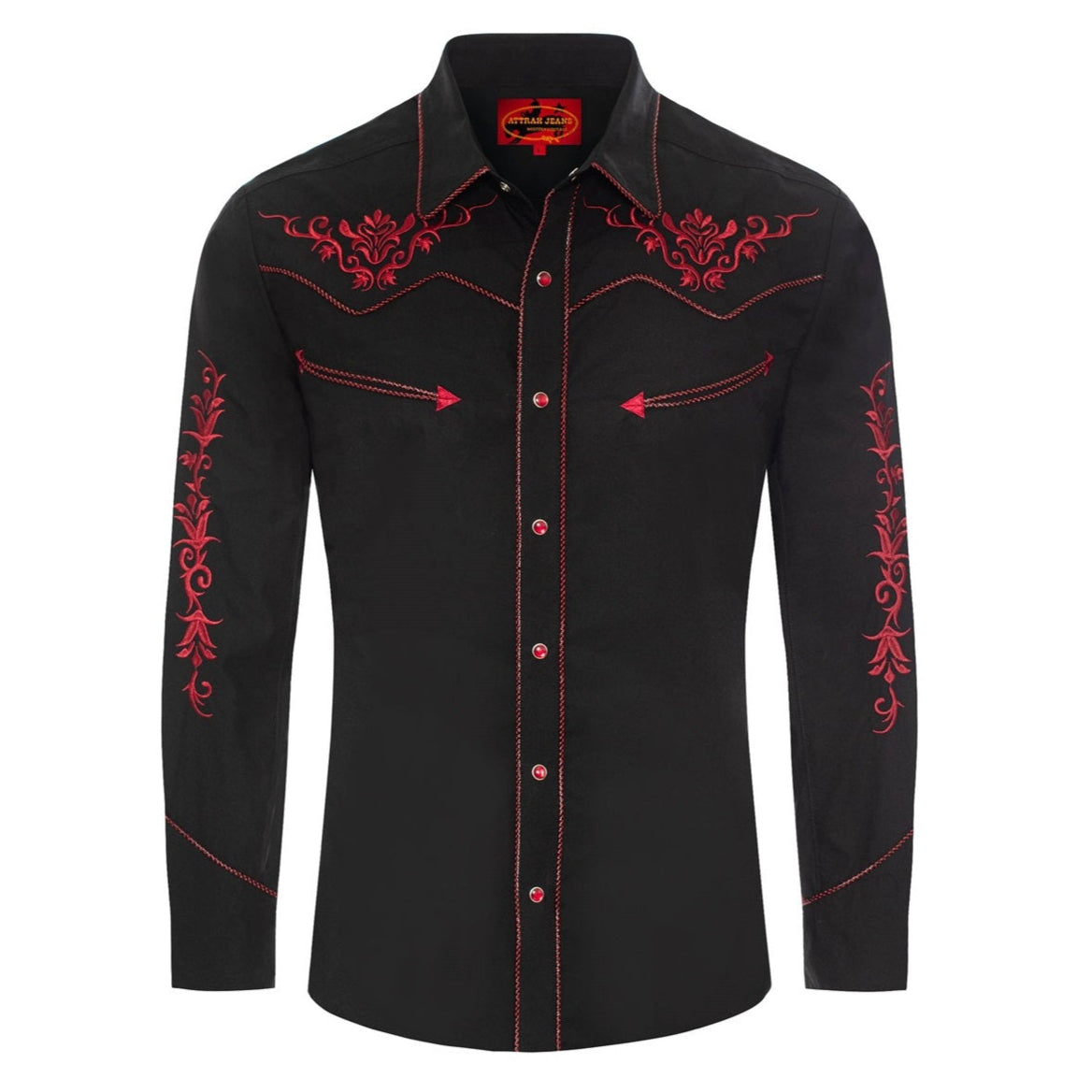 Men's Western Embroidered Shirt Heritage - Premium Cowboy Shirt