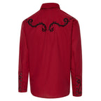 Men's Western Embroidered Shirt Mason with Two-Tone Piping