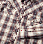 Men's Western Shirt Nathan - Plaid with Embroidered Eagle on Back