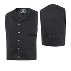 Men's Western Vest Earp - Cotton Waistcoat with Decorative Metal Buttons