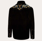 Men's Yellowstone Western Shirt Embroidered Premium Cowboy Shirt