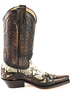 Men's Classic 1935 Python Cowboy Boots - Handmade Goodyear Welt Western Boots