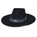 Wide Brim Felt Hat - Messed Up. Embrace authentic Western elegance with the Messed Up wide brim felt hat, a stunning piece that captures the untamed spirit of the Southwest with impeccable craftsmanship and distinctive style.