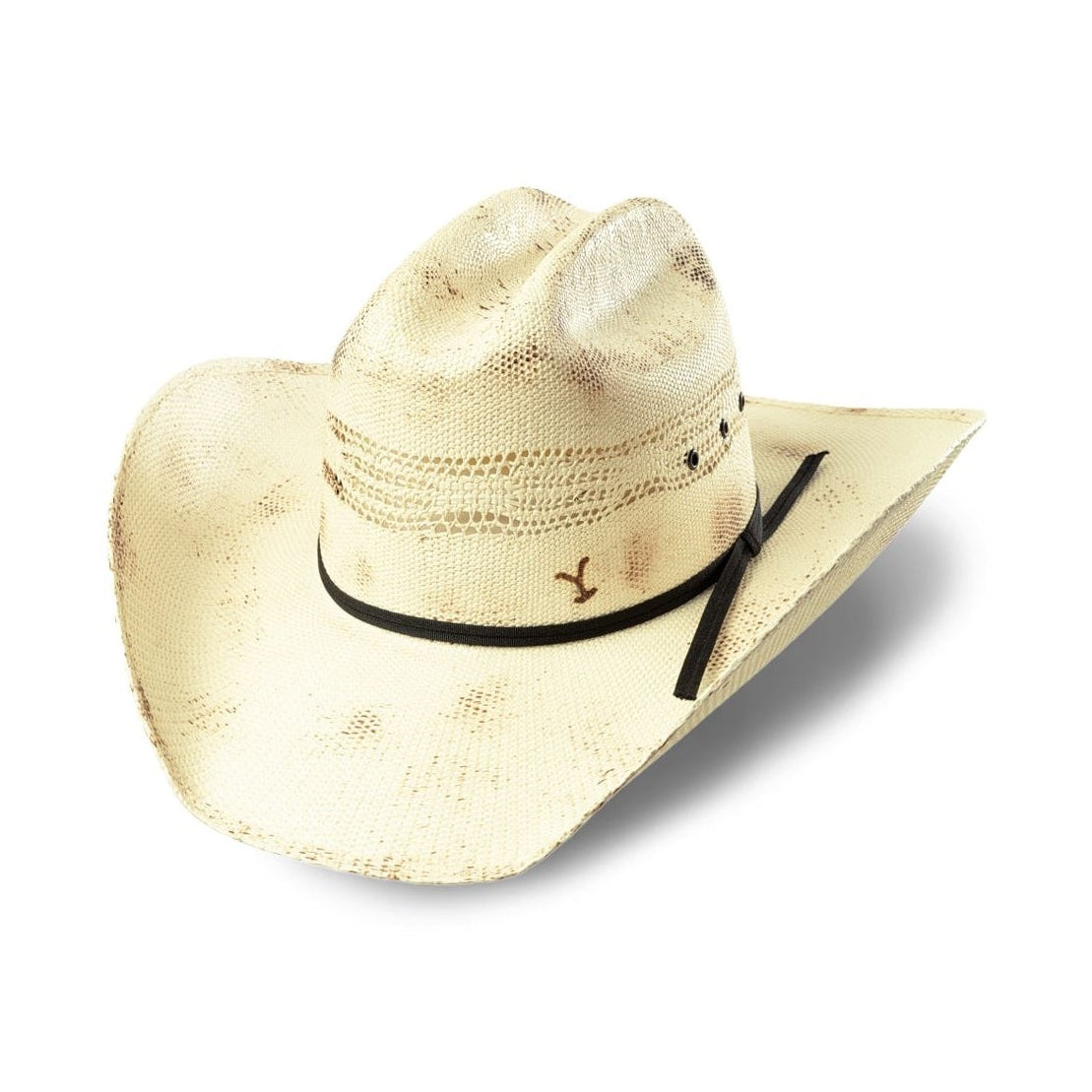 Nash Yellowstone Western Straw Hat - Rancher with Y Brand