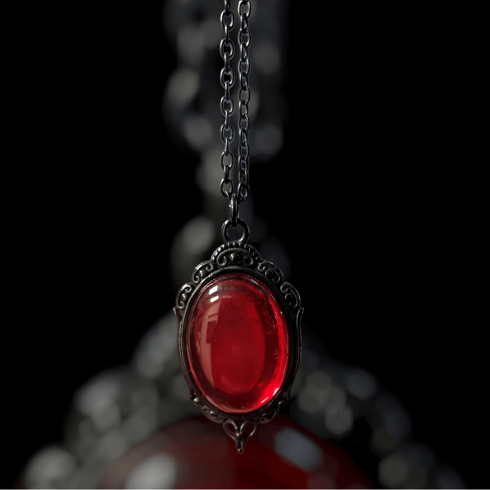 Necklace Red crystal
