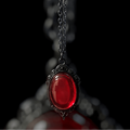 Necklace Red crystal