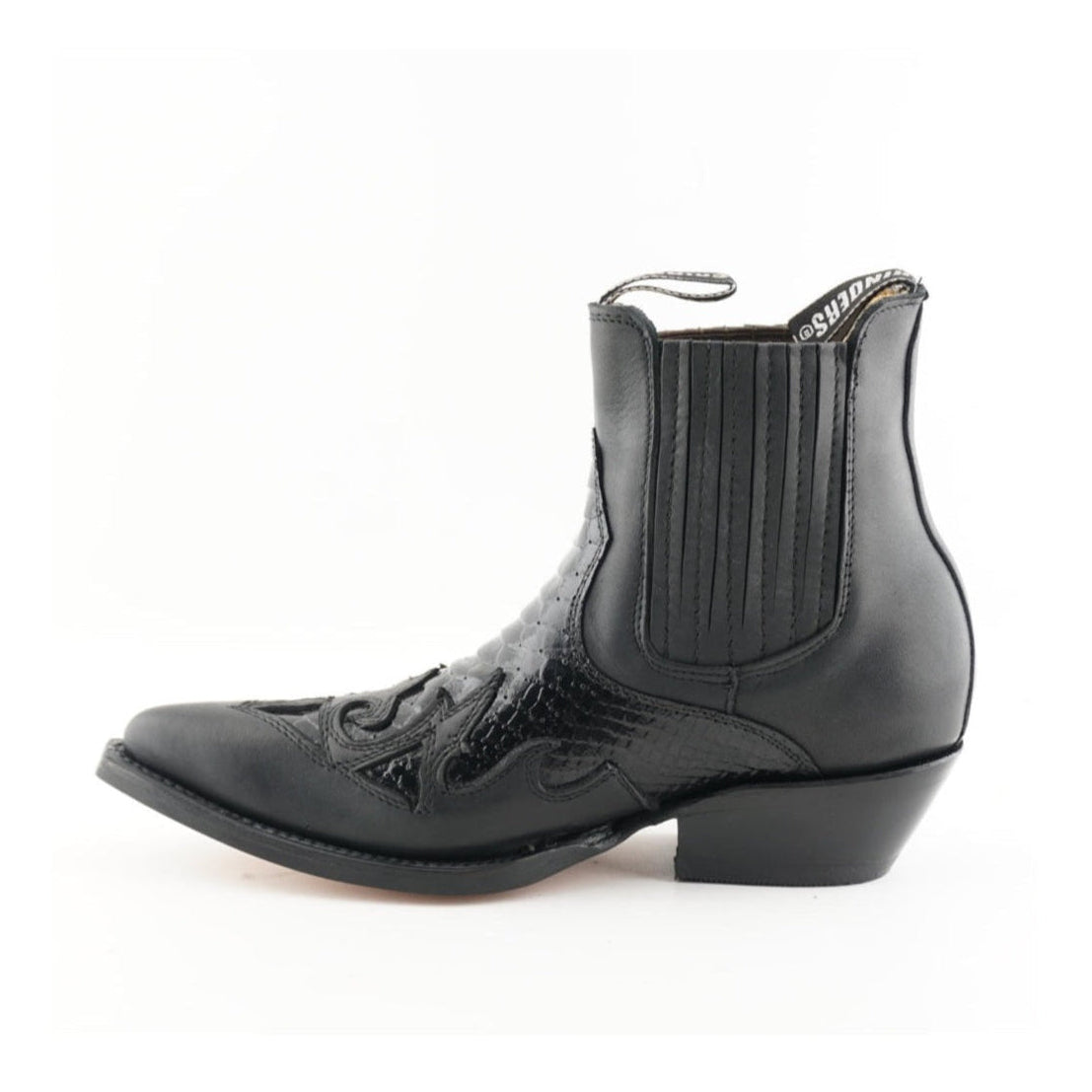 Nevada Python Print Cowboy Ankle Boots - Premium Leather Western Boots with 5cm Heel for Men & Women