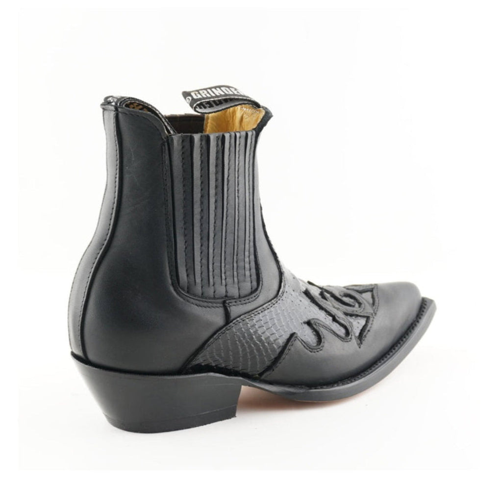 Nevada Python Print Cowboy Ankle Boots - Premium Leather Western Boots with 5cm Heel for Men & Women